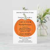 Herbstfamilien-Wiedersehen oder Party Pumpkin Einladung (Stehend Vorderseite)