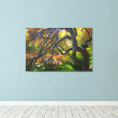 Herbstfarbe Ahornbäume, Victoria, Britische 2 Leinwanddruck (Insitu (Holzboden))