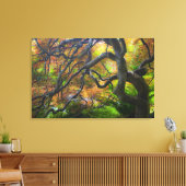 Herbstfarbe Ahornbäume, Victoria, Britische 2 Leinwanddruck (Insitu (Wohnzimmer))