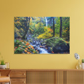 Herbstfarbe am Rande des Sternenbachs Fall 2 Leinwanddruck (Insitu (Wohnzimmer))