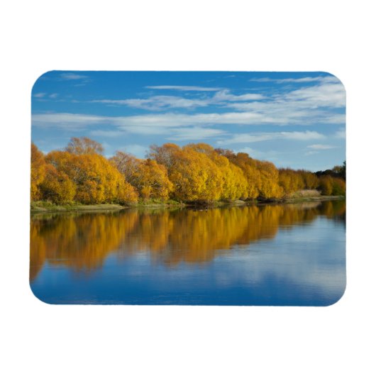 Herbstfarbe auf dem Fluss Clutha Magnet (Horizontal)