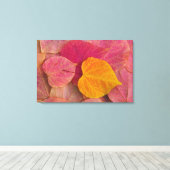 Herbstfarbe auf Forest Pansy Redbud gefallen Leinwanddruck (Insitu (Holzboden))