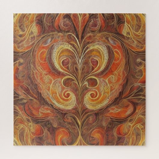 Herbstfarbe der Wirbel Puzzle (Vertikal)