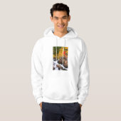 Herbstfarbe entlang Bischof Creek, CA Hoodie (Vorne ganz)