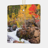 Herbstfarbe entlang Bischof Creek, CA Keramikornament (Links)