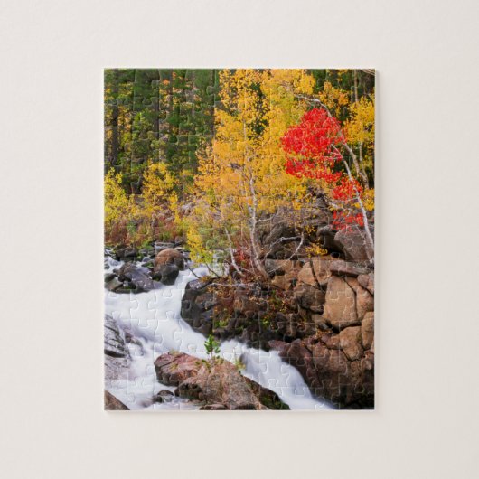 Herbstfarbe entlang Bischof Creek, CA Puzzle (Vertikal)