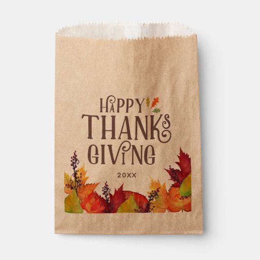 Herbstfarbe | ERNTEDANK Geschenktütchen (Vorderseite)