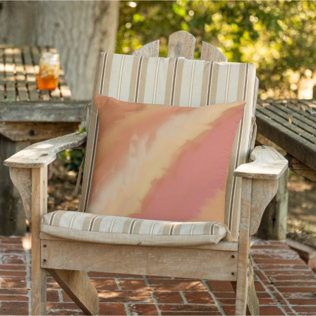 Herbstfarbe Flammen Orange Braun  Kissen (Stuhl )