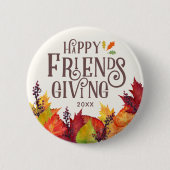 Herbstfarbe | Freundschaften Button (Vorderseite)