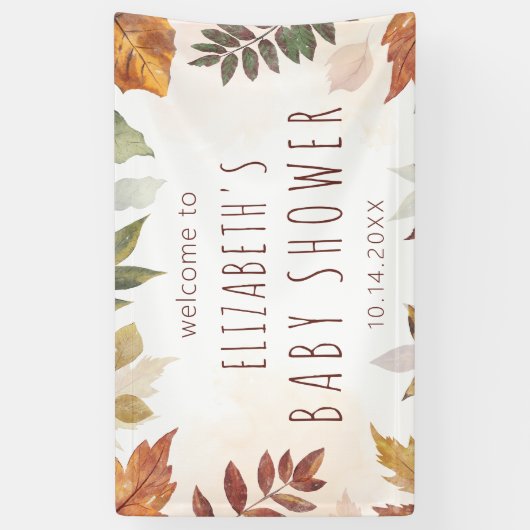 Herbstfarbe Herbst Begrüßungszeichen Banner (Vertikal)