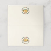 Herbstfarbe Herbst Erntedank Türkei Platzkarte (Außenseite Aufgefaltet)