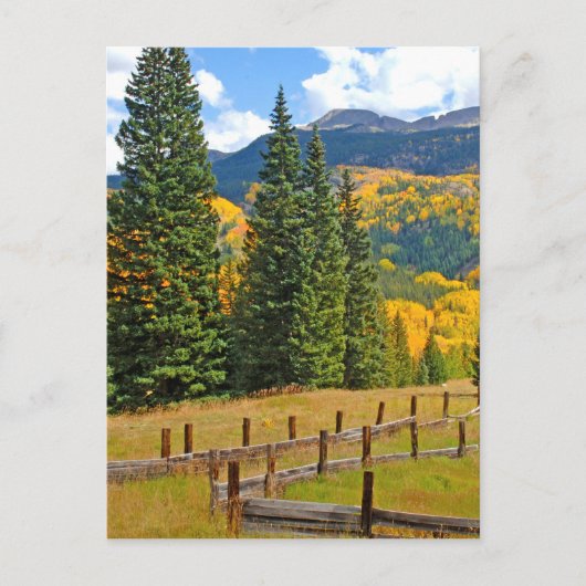 Herbstfarbe im ländlichen Raum Postkarte (Vorderseite)