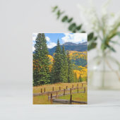 Herbstfarbe im ländlichen Raum Postkarte (Stehend Vorderseite)