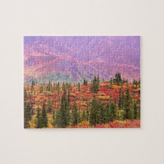 Herbstfarbe im Nationalpark Denali Puzzle (Horizontal)