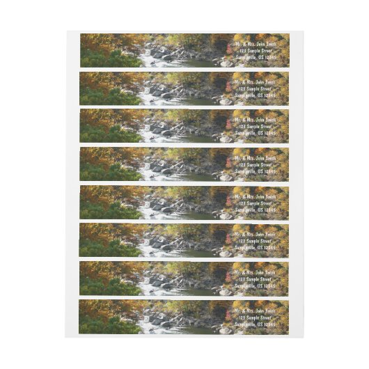 Herbstfarbe im Ohiopyle Staat Park (Bogen)