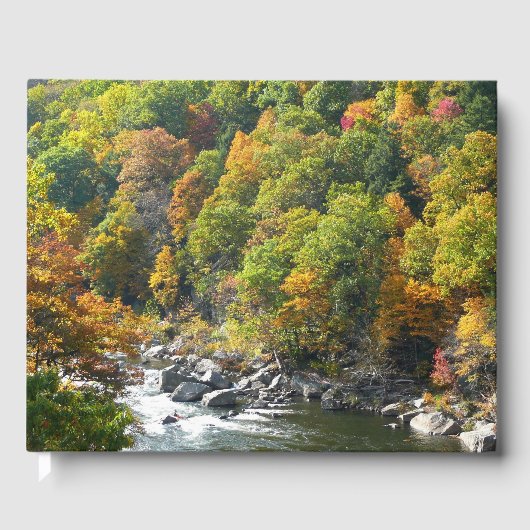 Herbstfarbe im Ohiopyle Staat Park Gästebuch (Vorderseite)