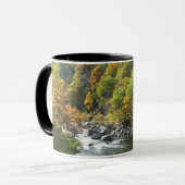 Herbstfarbe im Ohiopyle Staat Park Tasse (Vorderseite Links)
