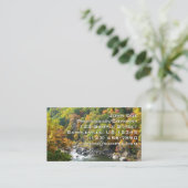 Herbstfarbe im Ohiopyle Staat Park Visitenkarte (Stehend Vorderseite)