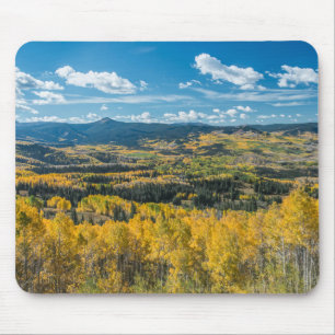 Herbstfarbe in Flat Tops Routt National Forest Mousepad