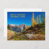 Herbstfarbe in Nordkaskaden Postkarte (Vorne/Hinten)