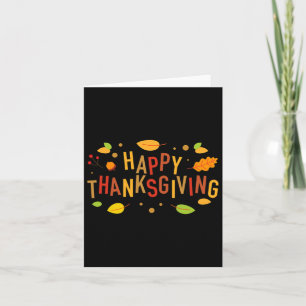 Herbstfarbe Niedlich Adorable Happy Thanksgiving D Karte