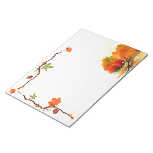 Herbstfarbe Notizblock (angewinkelt)