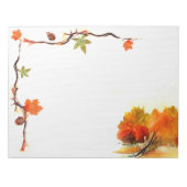 Herbstfarbe Notizblock (Vorderseite)