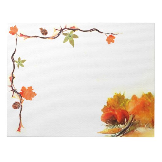 Herbstfarbe Notizblock (Vorderseite)