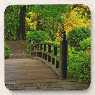 Herbstfarbe, Portland Japanese Garden Getränkeuntersetzer