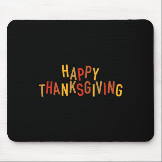 Herbstfarbe Süß Niedlich Glückliches Erntedankfest Mousepad