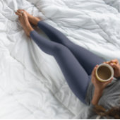 Herbstfarbe Trend Navy Blue Solid Leggings