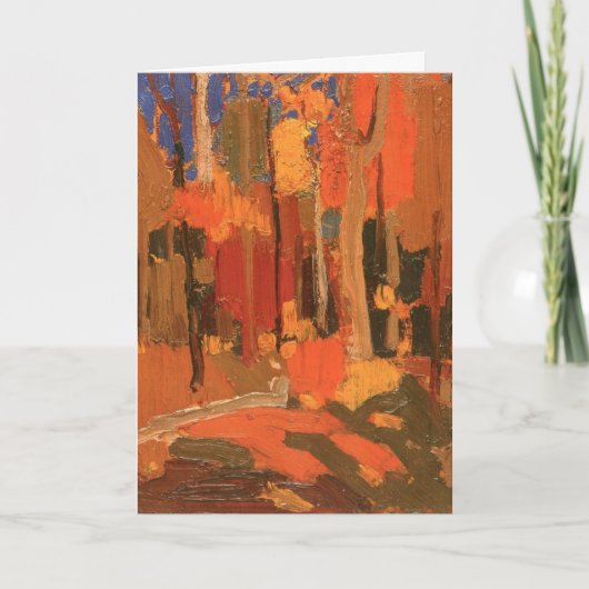 Herbstfarbe von Tom Thomson Karte (Vorderseite)
