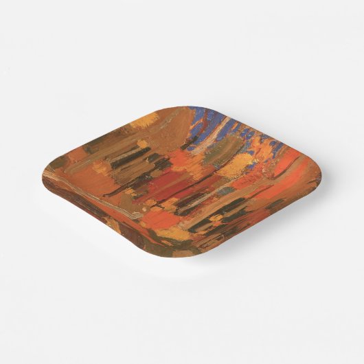 Herbstfarbe von Tom Thomson Pappteller (Gewinkelt)