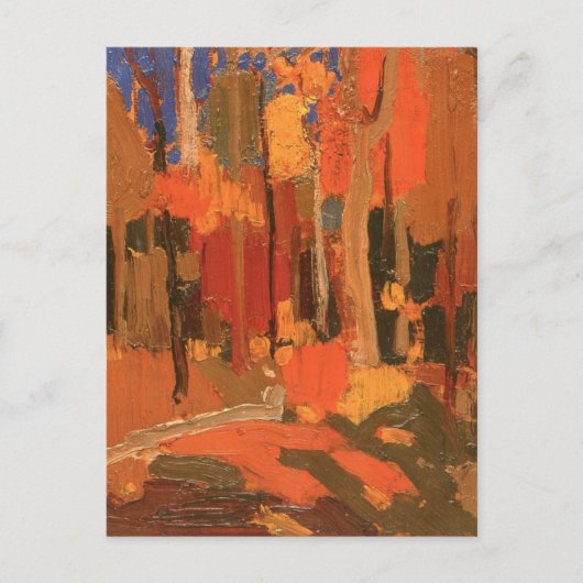 Herbstfarbe von Tom Thomson Postkarte (Vorderseite)