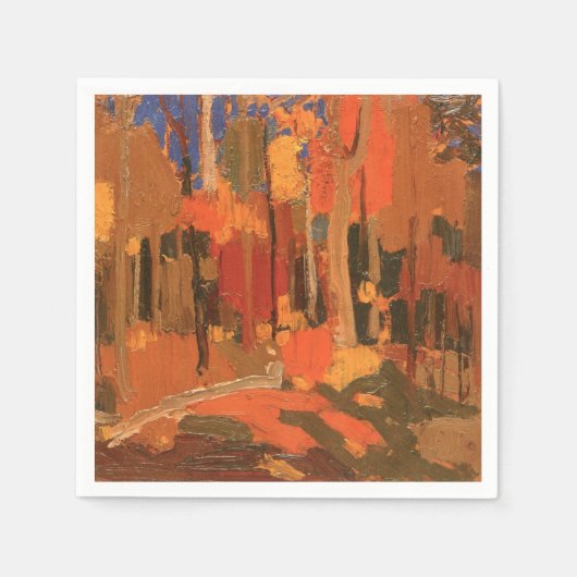 Herbstfarbe von Tom Thomson Serviette (Vorderseite)