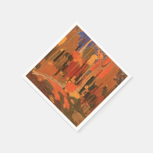 Herbstfarbe von Tom Thomson Serviette (Ecke)