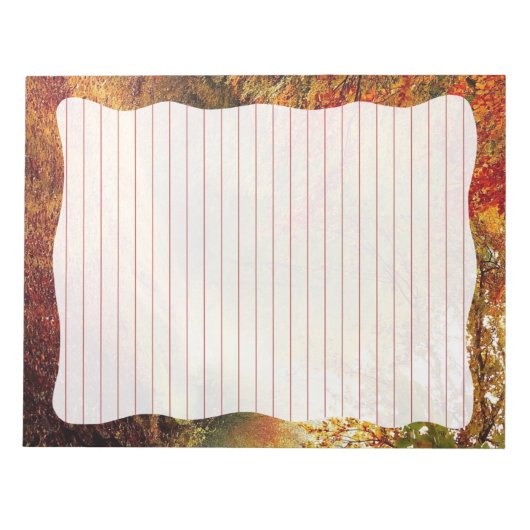 Herbstfarben - 11" x 8,5" Notepad Notizblock (Vorderseite)