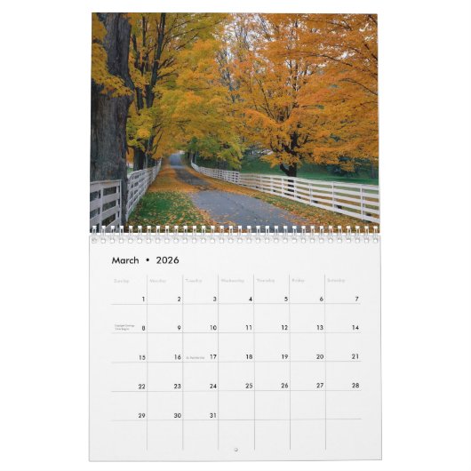 Herbstfarben 2018 kalender (Mär 2026)