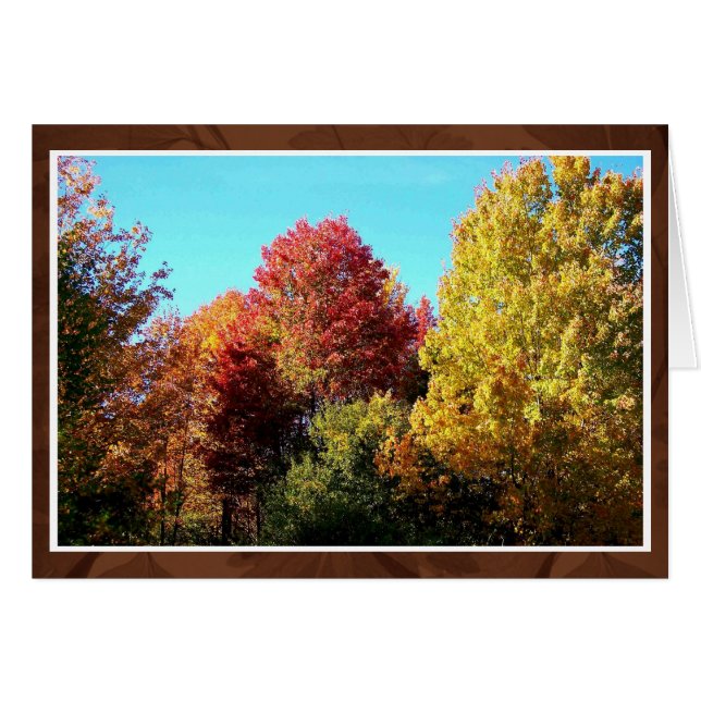 Herbstfarben 2 Karte (Vorderseite (Horizontal))