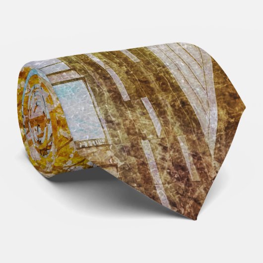 Herbstfarben Abstrakt Krawatte (Gerollt)