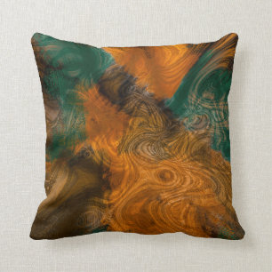 Herbstfarben Abstraktes Design-Kissen Kissen