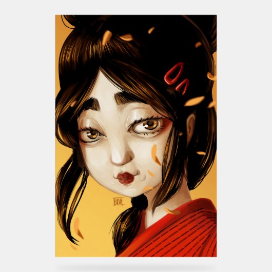 Herbstfarben Acrylschild (Vorderseite)