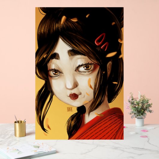 Herbstfarben Acrylschild (Hochzeit)