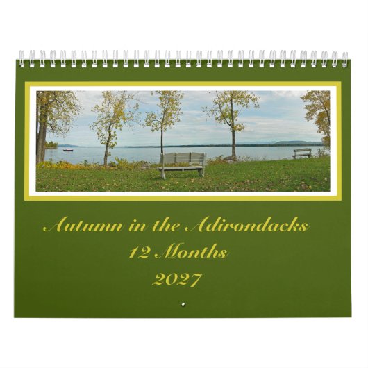 Herbstfarben Adirondack 12-Monats-Kalender Kalender (Titelbild)