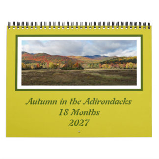 Herbstfarben Adirondack 18-Monats-Kalender Kalender