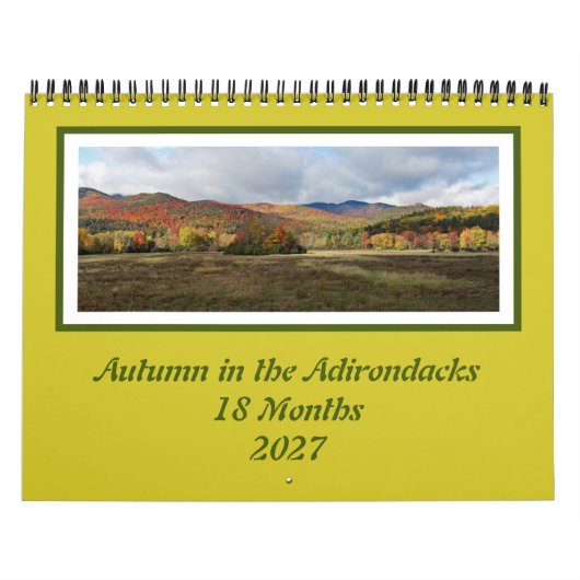Herbstfarben Adirondack 18-Monats-Kalender Kalender (Titelbild)