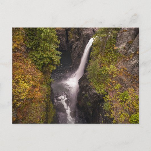 Herbstfarben an den Elchfällen Postkarte (Vorderseite)