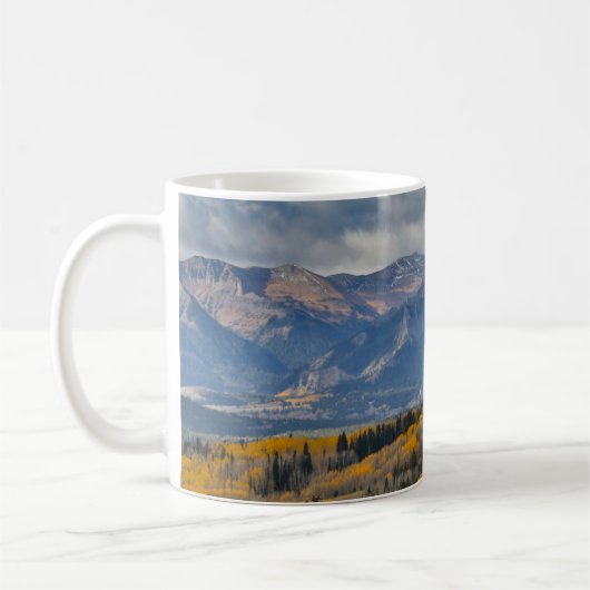 Herbstfarben auf Aspen Groves Kaffeetasse (Links)