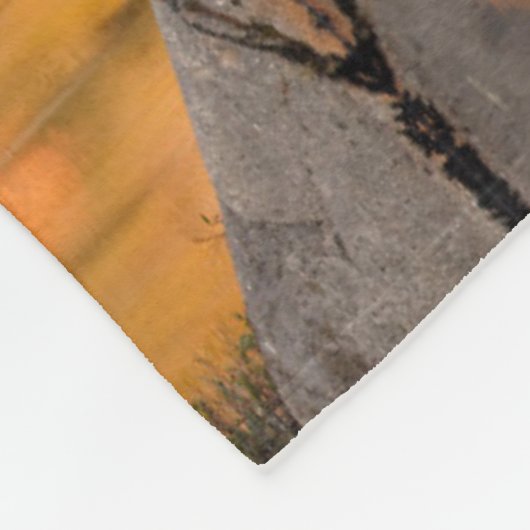 Herbstfarben auf dem Biberteich Fleecedecke (Ecke)