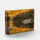 Herbstfarben auf dem Biberteich Fotoblock (Links)